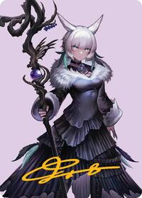 Y'shtola, Night's Blessed Art Card (53) (Gold-Stamped Signature) (53) [Art Series: FINAL FANTASY]