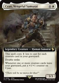 Cyan, Vengeful Samurai (Extended Art) (132) [Commander: FINAL FANTASY]