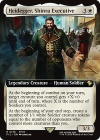 Heidegger, Shinra Executive (Extended Art) (136) [Commander: FINAL FANTASY]