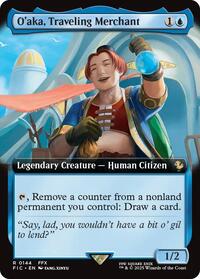 O'aka, Traveling Merchant (Extended Art) (144) [Commander: FINAL FANTASY]