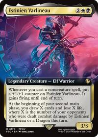 Estinien Varlineau (Extended Art) (171) [Commander: FINAL FANTASY]