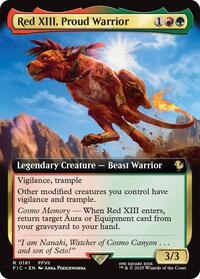 Red XIII, Proud Warrior (Extended Art) (181) [Commander: FINAL FANTASY]
