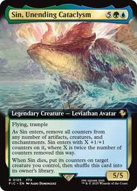 Sin, Unending Cataclysm (Extended Art) (185) [Commander: FINAL FANTASY]