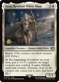 Rosa, Resolute White Mage (555) [Prerelease Cards]