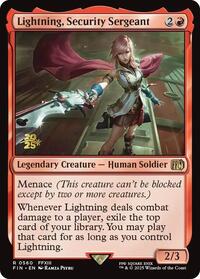 Lightning, Security Sergeant (560) [Prerelease Cards]