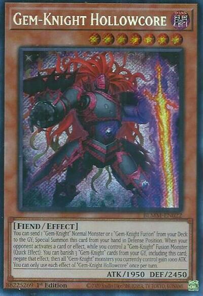 Gem-Knight Hollowcore (BLMM-EN022) [Battles of Legend: Monster Mayhem]
