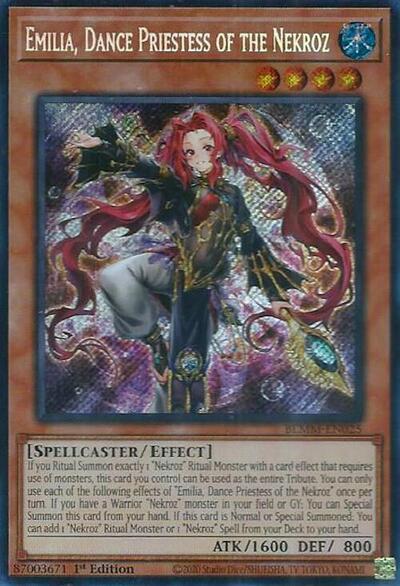 Emilia, Dance Priestess of the Nekroz (BLMM-EN025) [Battles of Legend: Monster Mayhem]