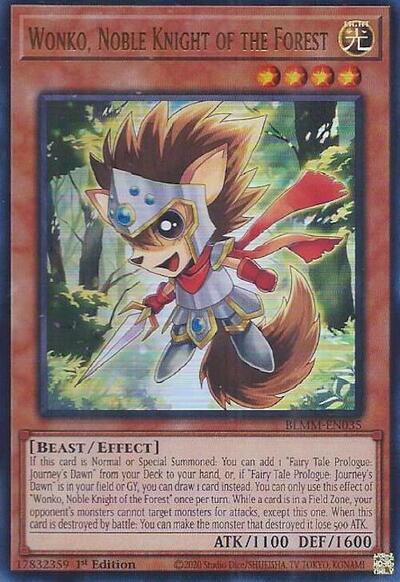 Wonko, Noble Knight of the Forest (BLMM-EN035) [Battles of Legend: Monster Mayhem]
