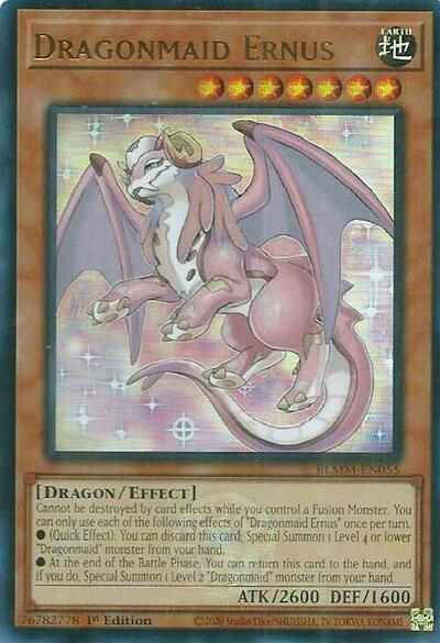 Dragonmaid Ernus (BLMM-EN055) [Battles of Legend: Monster Mayhem]
