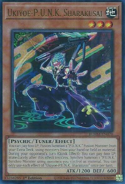 Ukiyoe-P.U.N.K. Sharakusai (BLMM-EN070) [Battles of Legend: Monster Mayhem]