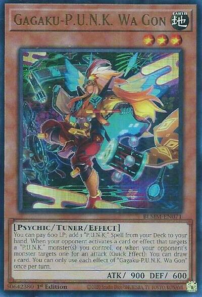 Gagaku-P.U.N.K. Wa Gon (BLMM-EN071) [Battles of Legend: Monster Mayhem]