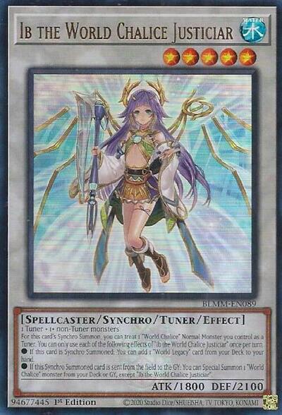 Ib the World Chalice Justiciar (BLMM-EN089) [Battles of Legend: Monster Mayhem]
