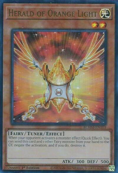 Herald of Orange Light (BLMM-EN103) [Battles of Legend: Monster Mayhem]