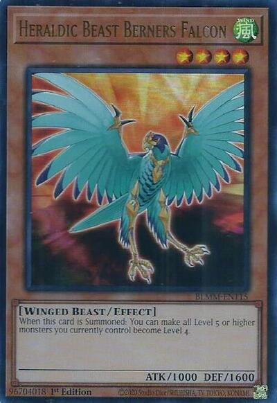 Heraldic Beast Berners Falcon (BLMM-EN115) [Battles of Legend: Monster Mayhem]