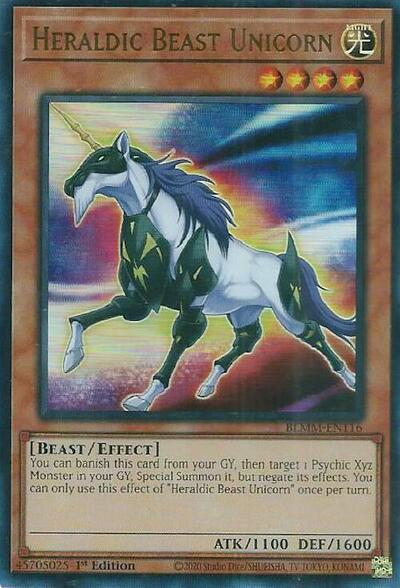 Heraldic Beast Unicorn (BLMM-EN116) [Battles of Legend: Monster Mayhem]