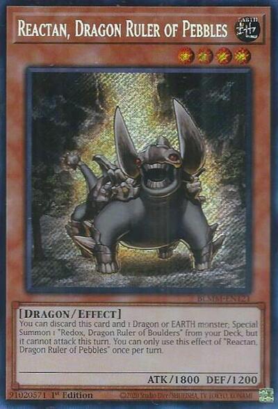 Reactan, Dragon Ruler of Pebbles (BLMM-EN121) [Battles of Legend: Monster Mayhem]