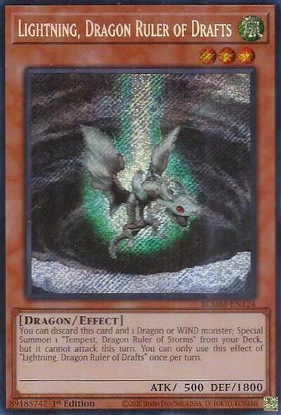 Lightning, Dragon Ruler of Drafts (BLMM-EN124) [Battles of Legend: Monster Mayhem]