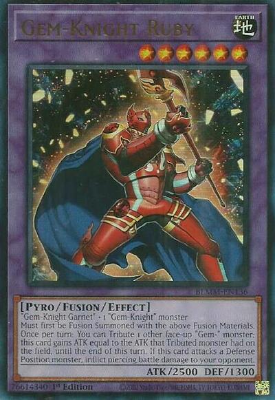 Gem-Knight Ruby (BLMM-EN136) [Battles of Legend: Monster Mayhem]