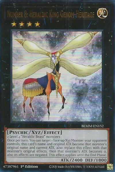 Number 8: Heraldic King Genom-Heritage (BLMM-EN152) [Battles of Legend: Monster Mayhem]