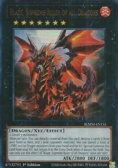 Blaze, Supreme Ruler of all Dragons (BLMM-EN155) [Battles of Legend: Monster Mayhem]