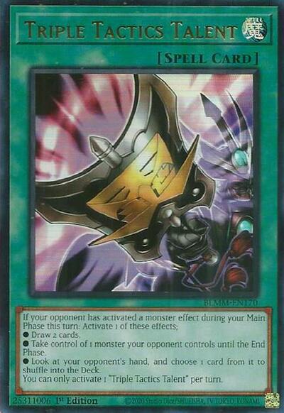 Triple Tactics Talent (BLMM-EN170) [Battles of Legend: Monster Mayhem]