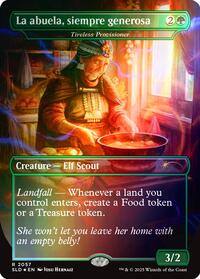 La abuela, siempre generosa - Tireless Provisioner (Rainbow Foil) (2057) [Secret Lair Drop Series]
