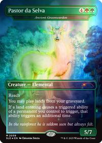 Pastor da Selva - Ancient Greenwarden (Rainbow Foil) (2059) [Secret Lair Drop Series]