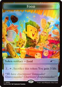 Food Token (2064) (Rainbow Foil) (2064) [Secret Lair Drop Series]
