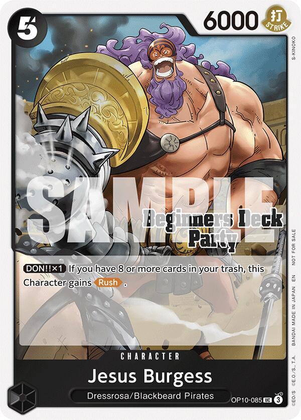 Jesus Burgess (Beginners Deck Party [ST-23] - [ST-28] Participation Pack) (OP10-085) [One Piece Promotion Cards]