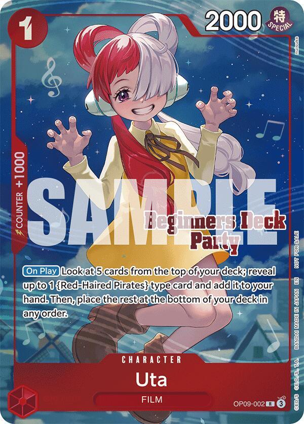 Uta (Beginners Deck Party [ST-23] - [ST-28] Winner Pack) (OP09-002) [One Piece Promotion Cards]