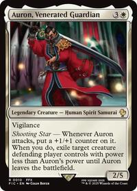 Auron, Venerated Guardian (Surge Foil) (10) [Commander: FINAL FANTASY]
