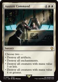Austere Command (Surge Foil) (231) [Commander: FINAL FANTASY]