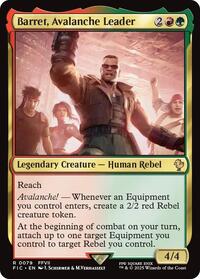 Barret, Avalanche Leader (Surge Foil) (79) [Commander: FINAL FANTASY]