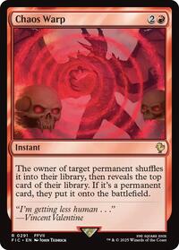 Chaos Warp (Surge Foil) (291) [Commander: FINAL FANTASY]