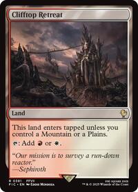 Clifftop Retreat (Surge Foil) (381) [Commander: FINAL FANTASY]