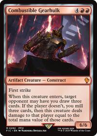 Combustible Gearhulk (Surge Foil) (292) [Commander: FINAL FANTASY]