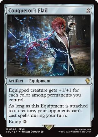 Conqueror's Flail (Surge Foil) (FIC-340) - Commander: FINAL FANTASY Foil