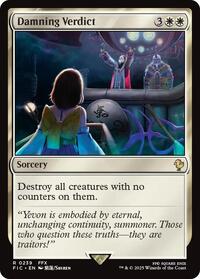 Damning Verdict (Surge Foil) (239) [Commander: FINAL FANTASY]