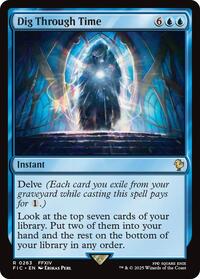 Dig Through Time (Surge Foil) (263) [Commander: FINAL FANTASY]