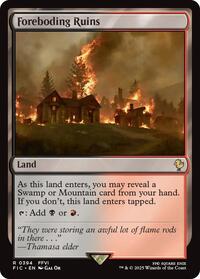 Foreboding Ruins (Surge Foil) (394) [Commander: FINAL FANTASY]