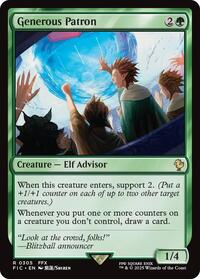 Generous Patron (Surge Foil) (305) [Commander: FINAL FANTASY]