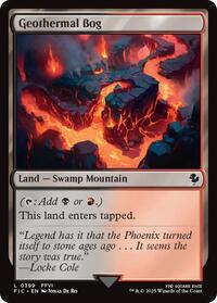 Geothermal Bog (Surge Foil) (399) [Commander: FINAL FANTASY]