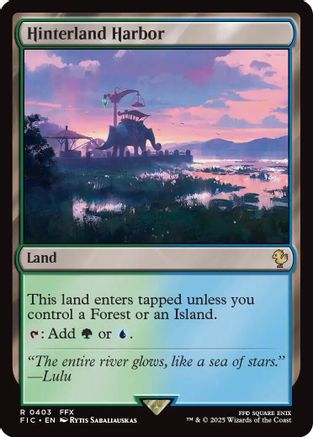 Hinterland Harbor (Surge Foil) (FIC-403) - Commander: FINAL FANTASY Foil