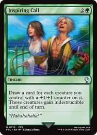 Inspiring Call (Surge Foil) (310) [Commander: FINAL FANTASY]