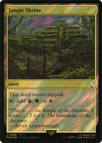 Jungle Shrine (Surge Foil) (406) [Commander: FINAL FANTASY]