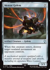 Meteor Golem (Surge Foil) (351) [Commander: FINAL FANTASY]