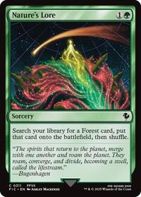 Nature's Lore (Surge Foil) (311) [Commander: FINAL FANTASY]