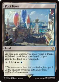 Port Town (Surge Foil) (412) [Commander: FINAL FANTASY]