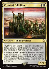 Priest of Fell Rites (Surge Foil) (328) [Commander: FINAL FANTASY]