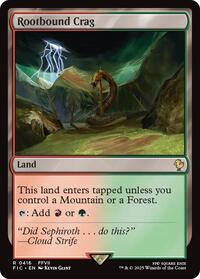 Rootbound Crag (Surge Foil) (416) [Commander: FINAL FANTASY]